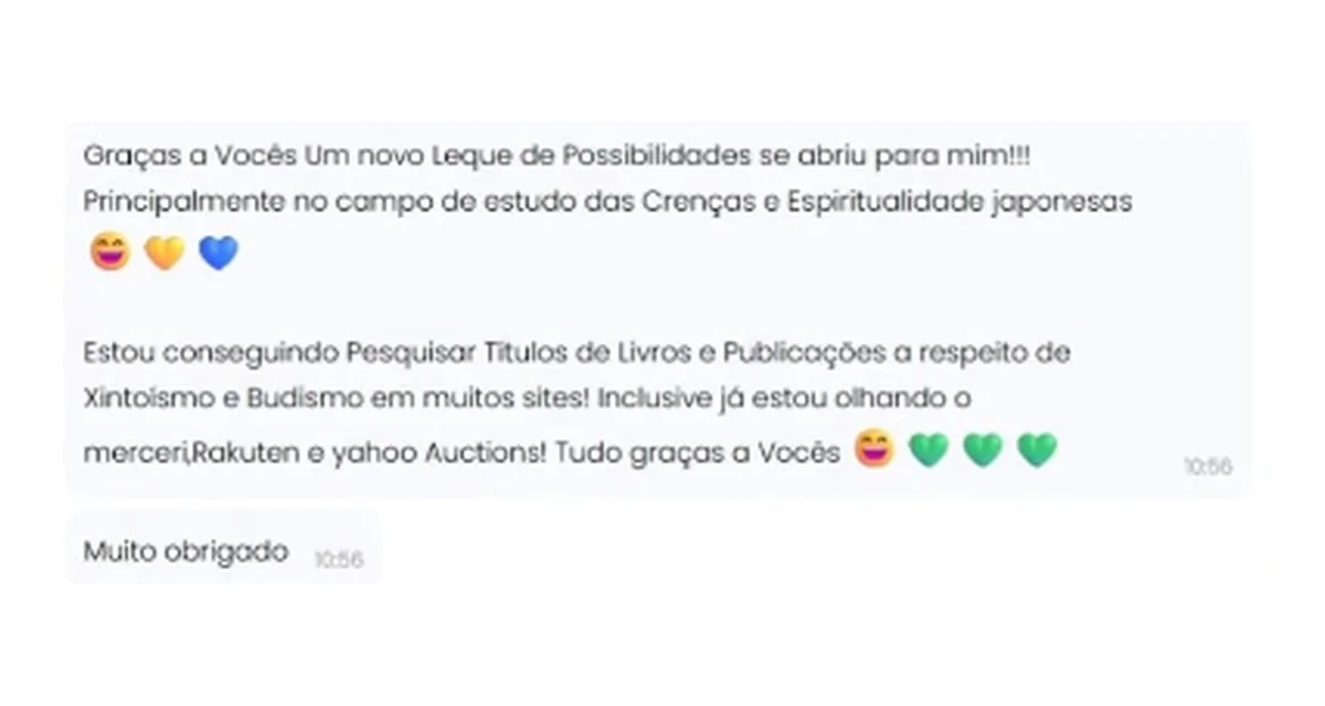 Aluna conta que o curso abriu novas possibilidades de estudo sobre o Japão